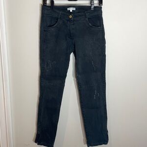 Emerson Fry black Mick distressed Moto jeans